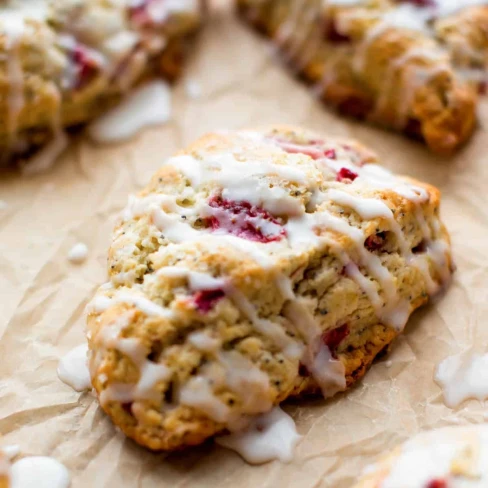 Strawberry Lemon Poppy Seed Scones Image