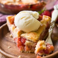 Strawberry Rhubarb Pie Recipe Page