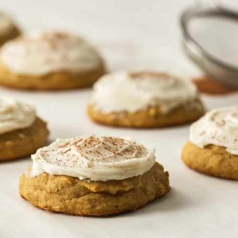 Pumpkin Cookies With Browned Butter Frosting Image