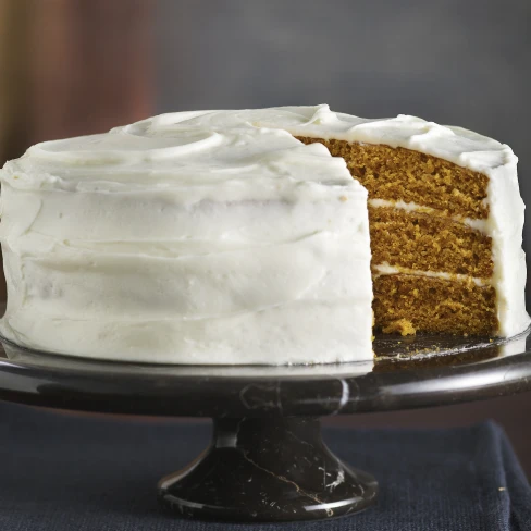 Incredibly Moist Pumpkin-Spice Cake With Cream Cheese Frosting Image