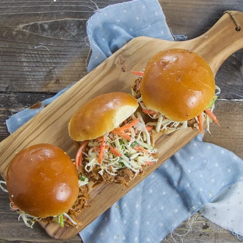 Pulled Pork Sandwiches with Apple Slaw Image