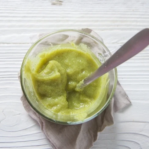 Broccoli + Asparagus Baby Food Puree with Tarragon Image