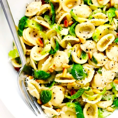 Brussels Sprouts and Parmesan Pasta Image