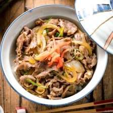 Gyudon (Japanese Beef Rice Bowl) Recipe Page