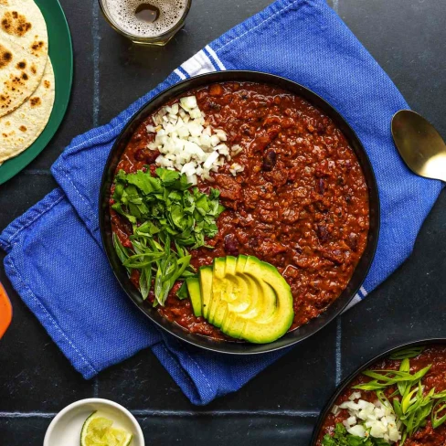 The Best Vegetarian Bean Chili Recipe Image