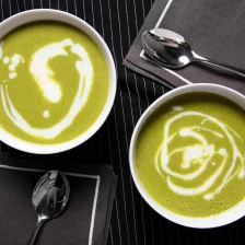 Minty Garlic Scape Soup Recipe Page