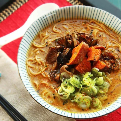 Ultimate Vegan Ramen With Miso Broth Recipe Image