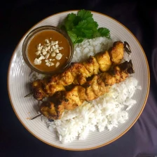 Air Fryer Chicken Satay With Dipping Sauce Recipe Page