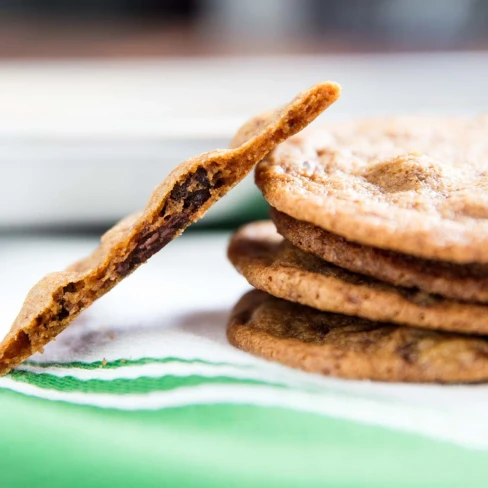 Tate&#039;s-Style Thin and Crispy Chocolate Chip Cookies Recipe Image