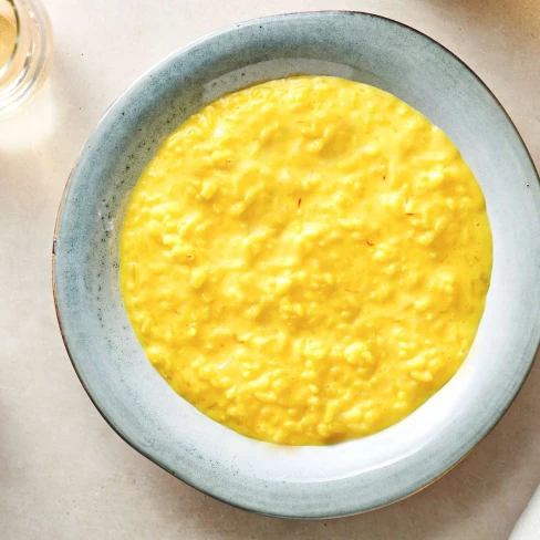 Creamy Risotto alla Milanese (Saffron Risotto) Recipe Image