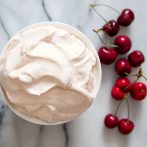 Cherry Pit Whipped Cream Recipe Image