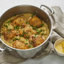 One-Pot Crispy Chicken And Rice Recipe Page
