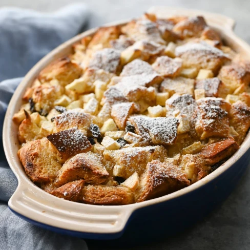 Apple Rum Raisin Bread Pudding Image