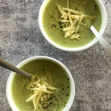 Cream of Broccoli Soup with Cheddar Recipe Page