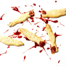 Witch Finger Shortbread Cookies With Raspberry Jam Recipe Page