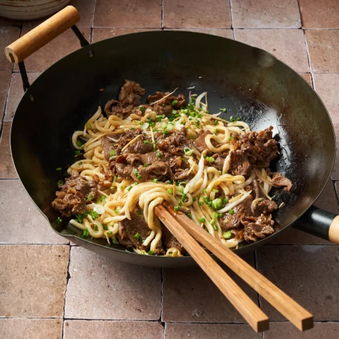 Mongolian Beef Udon Noodles Image