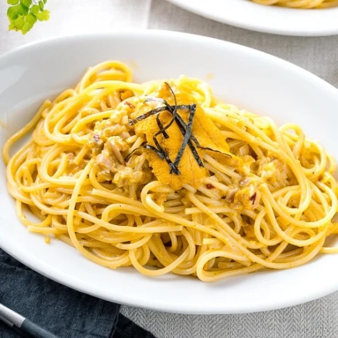 Uni Pasta (Japanese Creamy Sea Urchin Spaghetti) Image