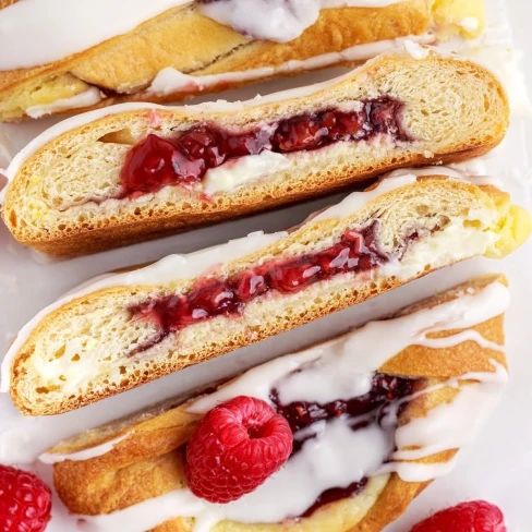 Raspberry Cream Cheese Danish Breakfast Braid Image