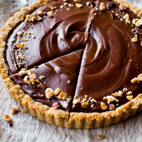 Nutella Tart with Toasted Hazelnut Crust Image