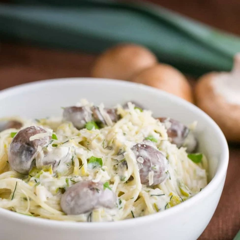 Creamy Mushroom and Leek Pasta Image