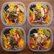 Weekday Meal-Prep Chicken Burrito Bowls Recipe By Tasty Recipe Page