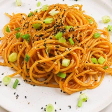 Vegan Gochujang Buttered Noodles Recipe Page