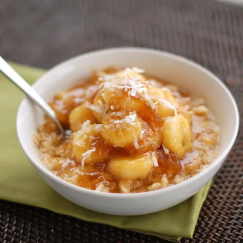 Caramelized Banana And Fig Oatmeal Image