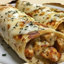 Cheesy Garlic Chicken Wraps Recipe Page