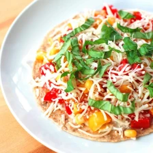 Mozzarella, Basil And Corn Quesadilla Recipe Page