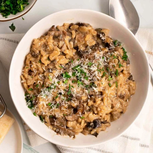 Pressure Cooker Mushroom Risotto Recipe Image