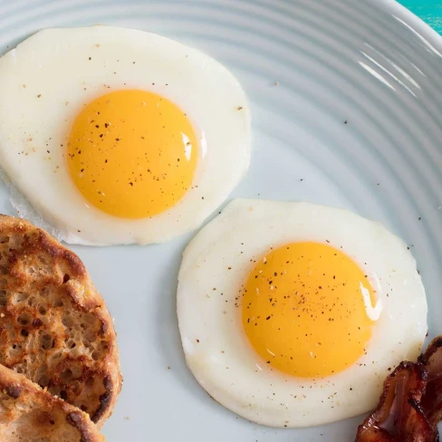 Sunny-Side Up Fried Eggs Recipe Image