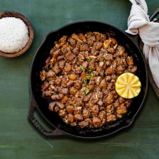 Sizzling Sisig (Filipino Crispy Pork with Eggs) Recipe Page