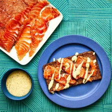 Gravlax With Caraway, Coriander, and Mustard-Dill Sauce Recipe Recipe Page