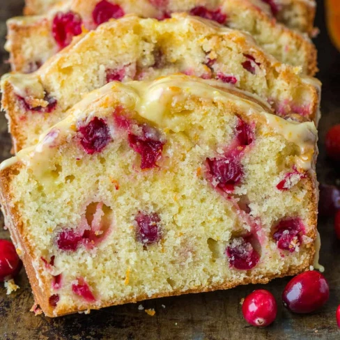 Cranberry Bread with Orange Glaze Image