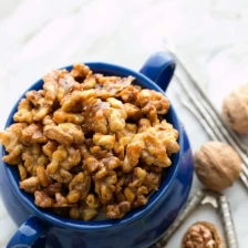 5 minute Candied Walnuts Recipe Page