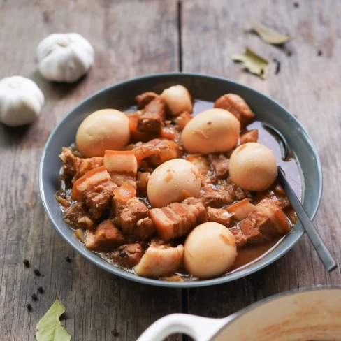 Pork Adobo (Filipino Stewed Pork Belly w/ Eggs) Image