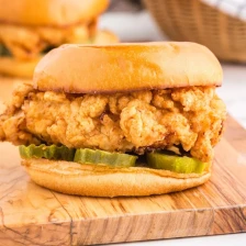 Fried Chicken Sandwich Recipe Page