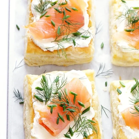 (Super-Easy!) Smoked Salmon and Cream Cheese Pastries Image