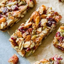 Spiced Pumpkin Seed Cranberry Snack Bars Recipe Page