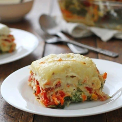 Veggie Alfredo Lasagna Image