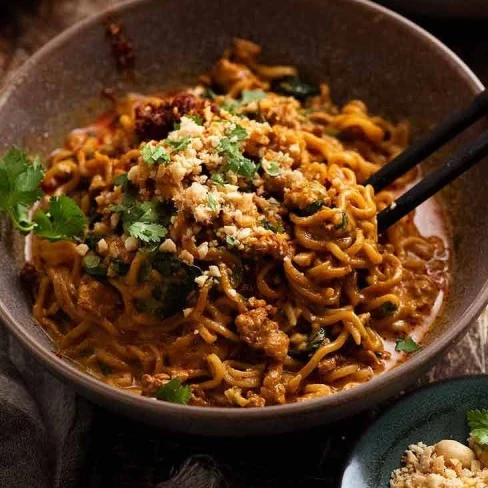 12 Minute Thai Chicken Peanut Noodles Image