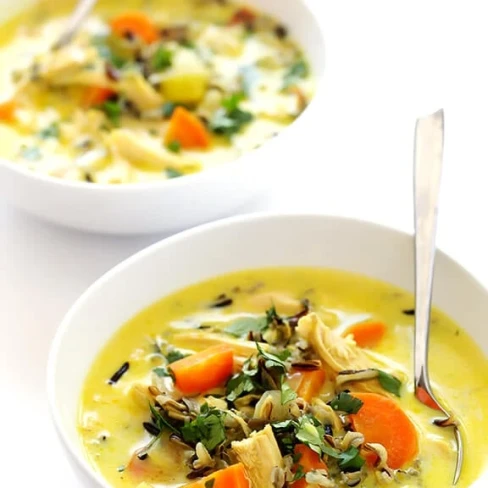 Curried Chicken and Wild Rice Soup Image