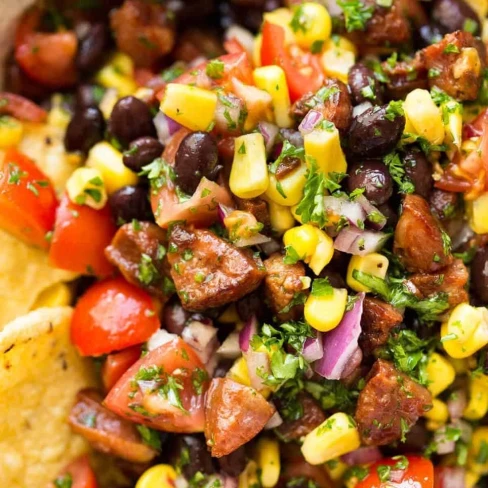 Pig Out Salsa (Chorizo, Black Bean and Corn Salsa) Image