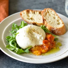 Burrata with Roasted Tomato Peach Jam Recipe Page