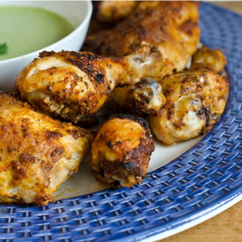 Peruvian-Style Roast Chicken with Green Sauce Image