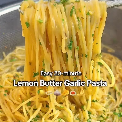 Lemon Butter Garlic Pasta Image