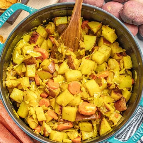 Healthy Tikel Gomen (One Pot Potato and Cabbage Dish) Image