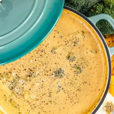 Easy Broccoli Cheddar Soup Recipe Page