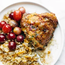 Skillet Chicken with Grapes and Caramelized Onions Recipe Page