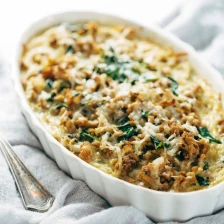 Creamy Spinach and Potato Breakfast Casserole Recipe Page